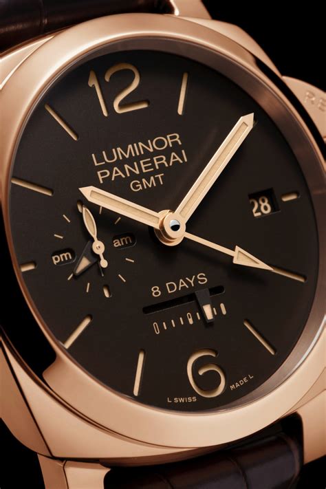 panerai luminor 1950 8 days gmt oro rosso|luminor Panerai 1950 price.